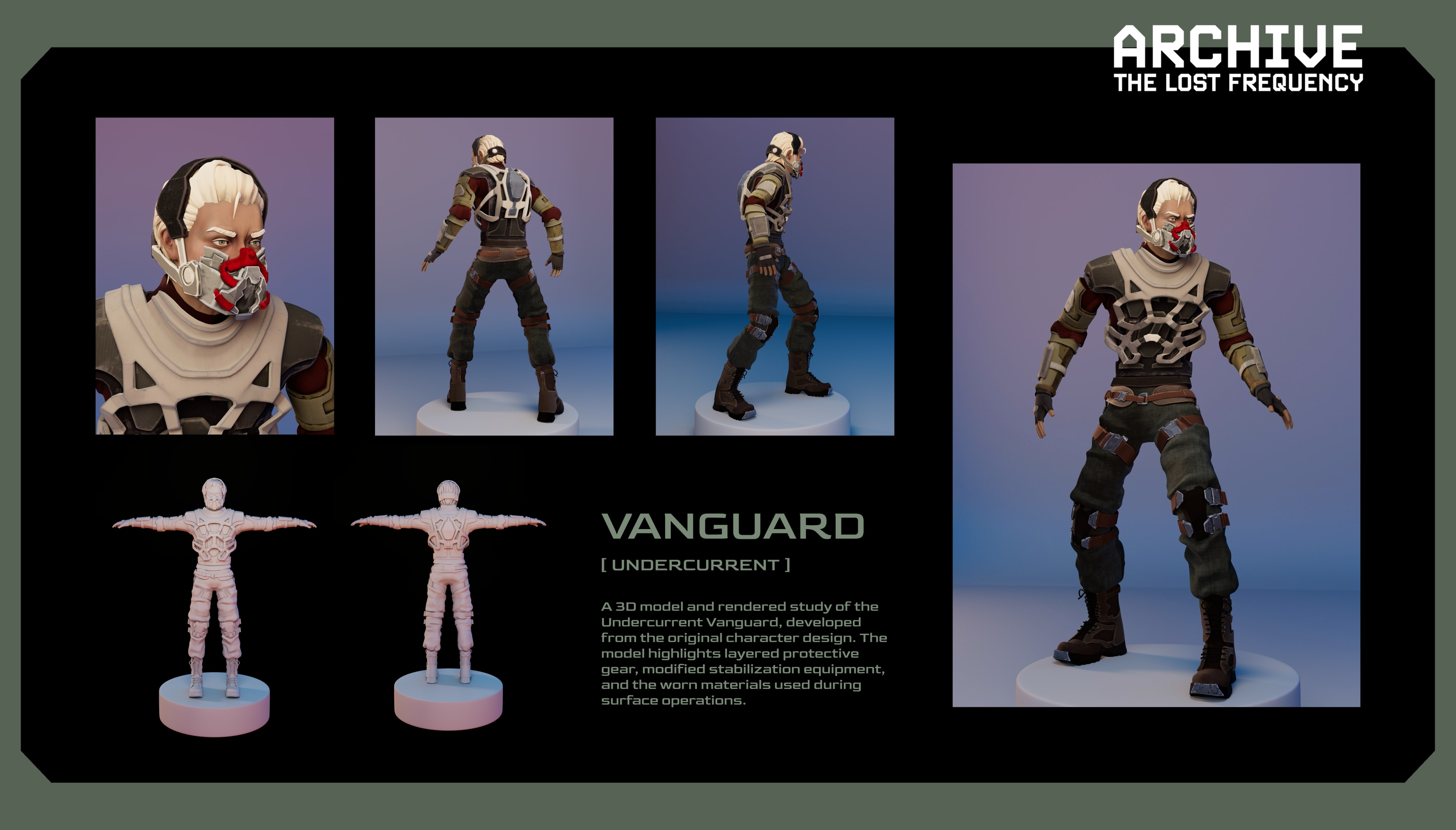 Archive: The Lost Frequency — Undercurrent vanguard — 3D model and rendered study
