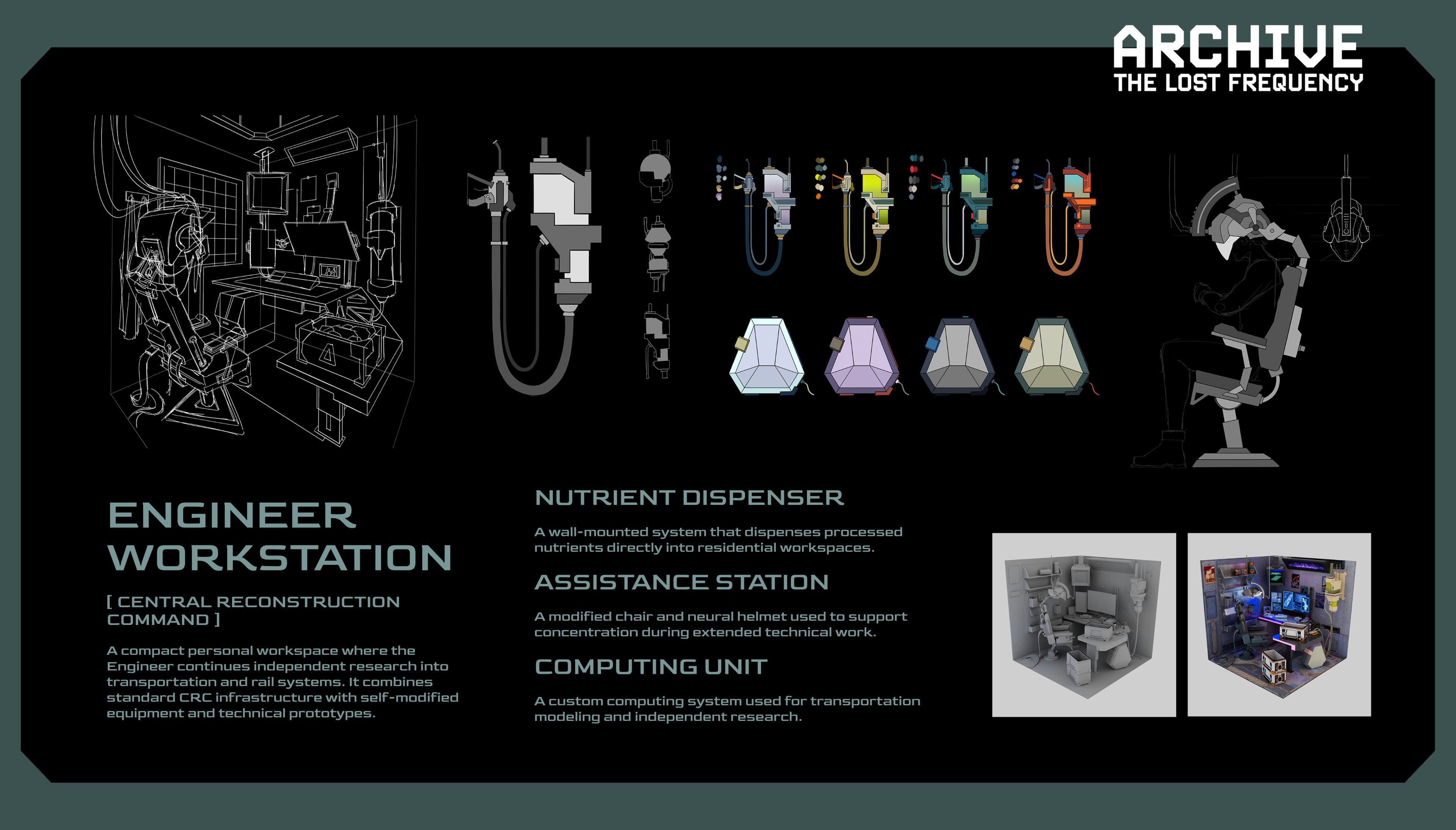 Archive: The Lost Frequency — Engineer workstation — design and model development