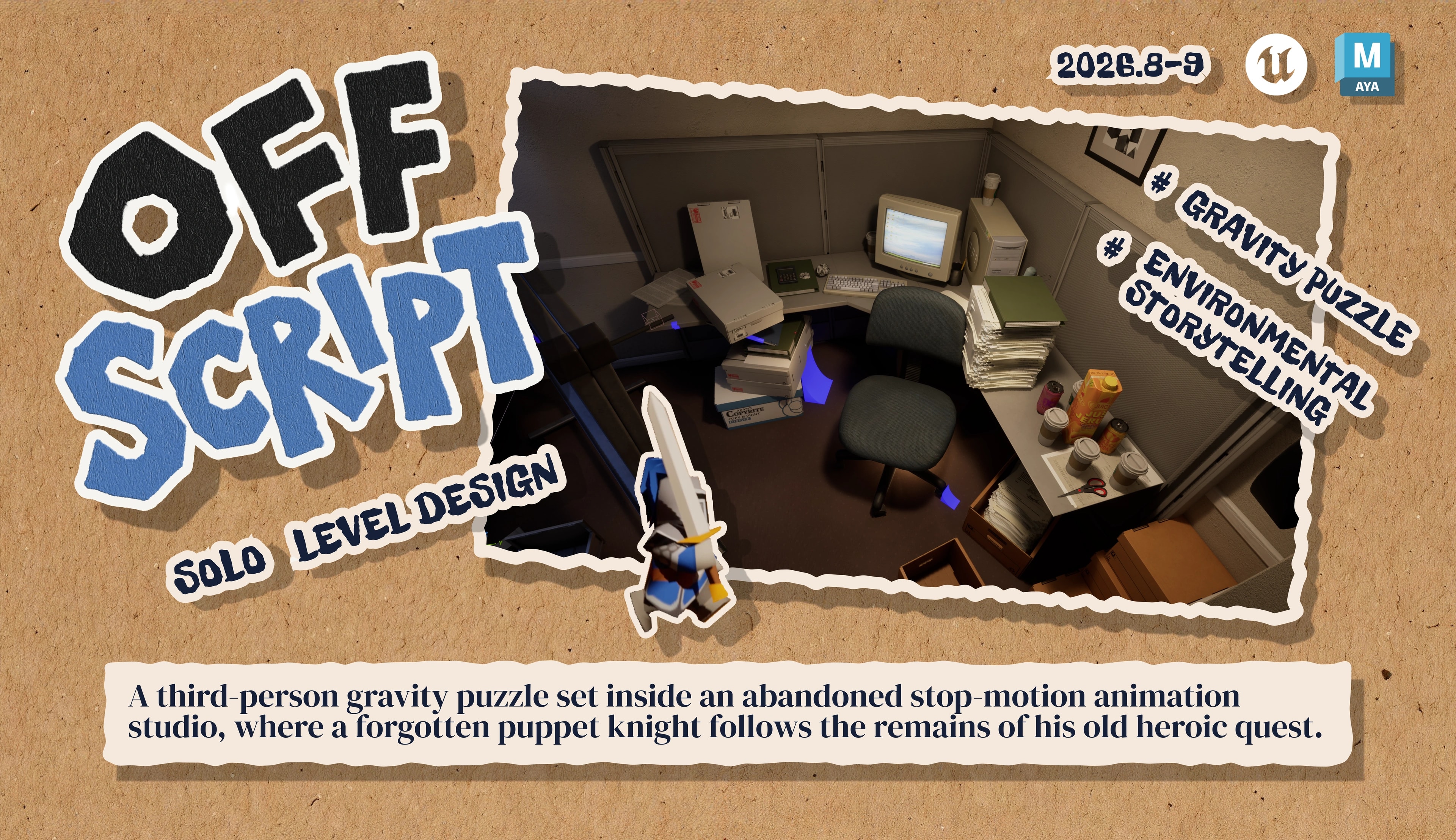 Off Script — presentation board 1